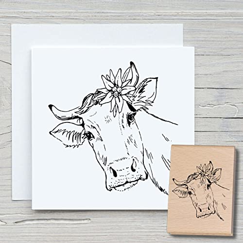 NEWSTAMPS Stempel Kuh Motivstempel groß aus Holz & Gummi zum Karten basteln, Holzstempel, Tiere, Tierstempel, Weide, Scrapbook, Textilstempel, Deko, Kinder NEWSTAMPS Stempel Kuh Motivstempel groß aus Holz & Gummi zum Karten basteln, Holzstempel, Tiere, Tierstempel, Weide, Scrapbook, Textilstempel, Deko, Kinder von NEWSTAMPS DIE STEMPELMACHER