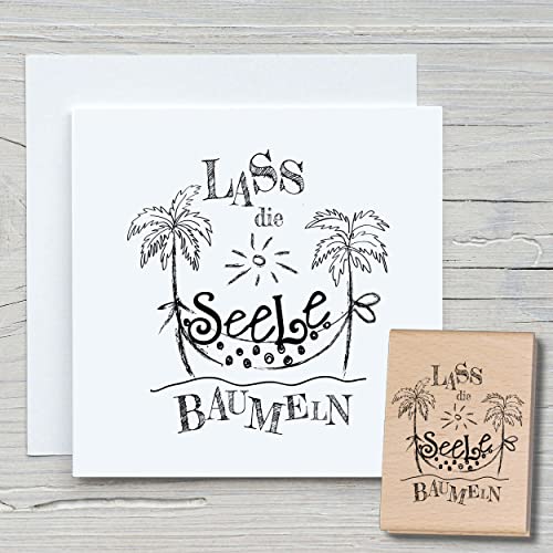 NEWSTAMPS Stempel Lass die Seele Motivstempel groß aus Holz & Gummi zum Karten basteln, Holzstempel, Sprüche, Spruchstempel, Textstempel, Schrift, Scrapbook, Textilstempel, Deko NEWSTAMPS Stempel Lass die Seele Motivstempel groß aus Holz & Gummi zum Karten basteln, Holzstempel, Sprüche, Spruchstempel, Textstempel, Schrift, Scrapbook, Textilstempel, Deko von NEWSTAMPS DIE STEMPELMACHER