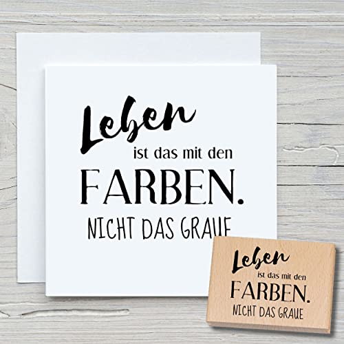 NEWSTAMPS Stempel Leben ist das mit den Farben Motivstempel groß aus Holz & Gummi zum Karten basteln, Holzstempel, Sprüche, Spruchstempel, Textstempel, Schrift, Scrapbook, Textilstempel, Deko NEWSTAMPS Stempel Leben ist das mit den Farben Motivstempel groß aus Holz & Gummi zum Karten basteln, Holzstempel, Sprüche, Spruchstempel, Textstempel, Schrift, Scrapbook, Textilstempel, Deko von NEWSTAMPS DIE STEMPELMACHER