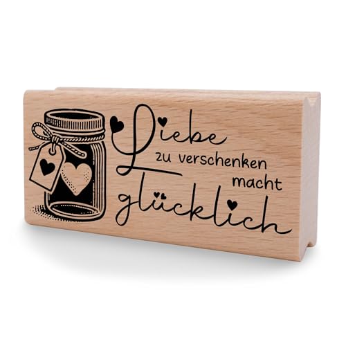 NEWSTAMPS Stempel Liebe zu verschenken Motivstempel aus Holz & Gummi zum Karten und Geschenke basteln, Holzstempel für Sprüche, Spruchstempel, Textstempel, Schrift, Scrapbook, Textilstempel, Deko NEWSTAMPS Stempel Liebe zu verschenken Motivstempel aus Holz & Gummi zum Karten und Geschenke basteln, Holzstempel für Sprüche, Spruchstempel, Textstempel, Schrift, Scrapbook, Textilstempel, Deko von NEWSTAMPS DIE STEMPELMACHER