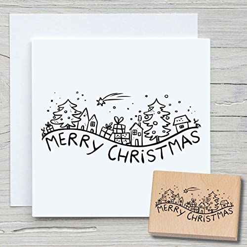 NEWSTAMPS Stempel Merry Christmas 07 Motivstempel aus Holz & Gummi zum Karten und Geschenke basteln, Holzstempel für Weihnachten, Weihnachtskarte, Advent, Scrapbook, Textilstempel, Deko, Freunde NEWSTAMPS Stempel Merry Christmas 07 Motivstempel aus Holz & Gummi zum Karten und Geschenke basteln, Holzstempel für Weihnachten, Weihnachtskarte, Advent, Scrapbook, Textilstempel, Deko, Freunde von NEWSTAMPS DIE STEMPELMACHER