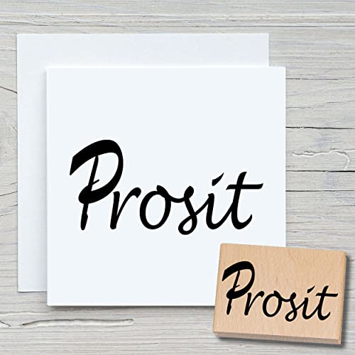NEWSTAMPS Stempel Prosit Motivstempel aus Holz & Gummi zum Karten basteln, Holzstempel, Sprüche, Spruchstempel, Textstempel, Schrift, Scrapbook, Textilstempel, Deko NEWSTAMPS Stempel Prosit Motivstempel aus Holz & Gummi zum Karten basteln, Holzstempel, Sprüche, Spruchstempel, Textstempel, Schrift, Scrapbook, Textilstempel, Deko von NEWSTAMPS DIE STEMPELMACHER