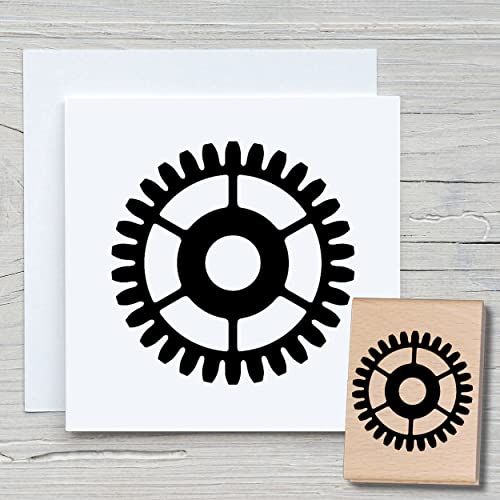 NEWSTAMPS Stempel Zahnrad Motivstempel aus Holz & Gummi zum Karten basteln, Holzstempel, Scrapbook, Textilstempel, Deko, Kinder NEWSTAMPS Stempel Zahnrad Motivstempel aus Holz & Gummi zum Karten basteln, Holzstempel, Scrapbook, Textilstempel, Deko, Kinder von NEWSTAMPS DIE STEMPELMACHER