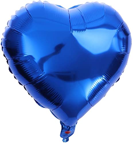 20 Stück blau Herzballons Valentinstag 18 Zoll Herzform Heliumballons,Herz Luftballons,Braune Aprikose Love Luftballons,Herz Luftballon,Herzluftballons Helium Geeignet für Hochzeit von NEWUPZSI