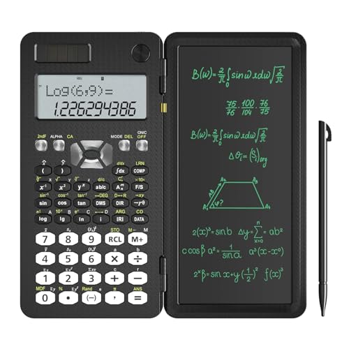 NEWYES Wissenschaftlicher Taschenrechner mit Notizblock, Dual-Power, Schulbedarf, Ingenieurwesen, Aktualisierte 991MS, Professionelle Taschenrechner 349 Funktionen für Junior, Mittel Studentin von NEWYES