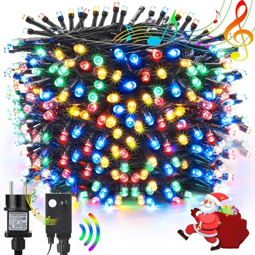 NEXIN Lichterkette Weihnachtsbaum 25M Weihnachtsbeleuchtung Bunt, 200LED Lichterkette Außen Strombetrieben mit Weihnachtsmusik Speicherfunktion 8 Modi, Weihnachtsdeko Wasserdicht für Party Garten NEXIN Lichterkette Weihnachtsbaum 25M Weihnachtsbeleuchtung Bunt, 200LED Lichterkette Außen Strombetrieben mit Weihnachtsmusik Speicherfunktion 8 Modi, Weihnachtsdeko Wasserdicht für Party Garten von NEXVIN