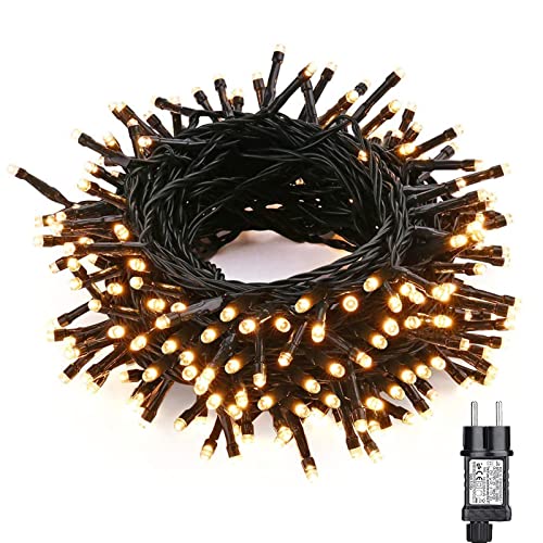 NEXVIN LED Lichterkette Weihnachtsbeleuchtung, 20M 200 LED Lichterkette Weihnachtsbaum Warmweiß Wasserdicht Erweiterbar mit 8 Modi & Timer für Weihnachten Innen Außen Deko NEXVIN LED Lichterkette Weihnachtsbeleuchtung, 20M 200 LED Lichterkette Weihnachtsbaum Warmweiß Wasserdicht Erweiterbar mit 8 Modi & Timer für Weihnachten Innen Außen Deko von NEXVIN