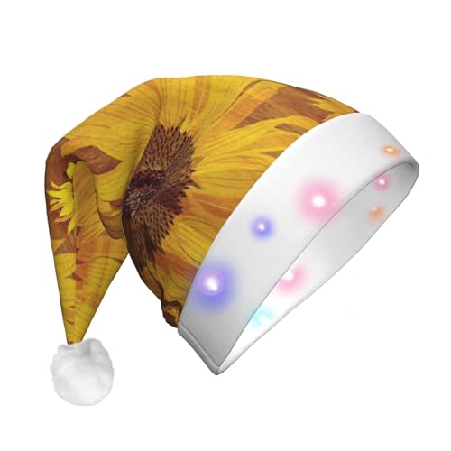 NEZIH Schöne Weihnachtsmannmütze mit Sonnenblumen-Aufdruck für Weihnachten, Feiertage, Neujahr, festliche Partys, Weihnachtsmütze, Erwachsene und Kinder NEZIH Schöne Weihnachtsmannmütze mit Sonnenblumen-Aufdruck für Weihnachten, Feiertage, Neujahr, festliche Partys, Weihnachtsmütze, Erwachsene und Kinder von NEZIH