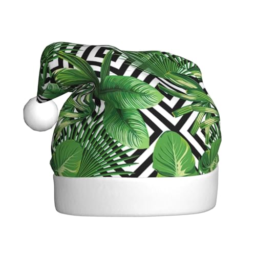 NEZIH Weihnachtsmütze mit tropischen Blättern, perfektes Zubehör für Weihnachtsmützen, Party für Männer, Frauen, von NEZIH