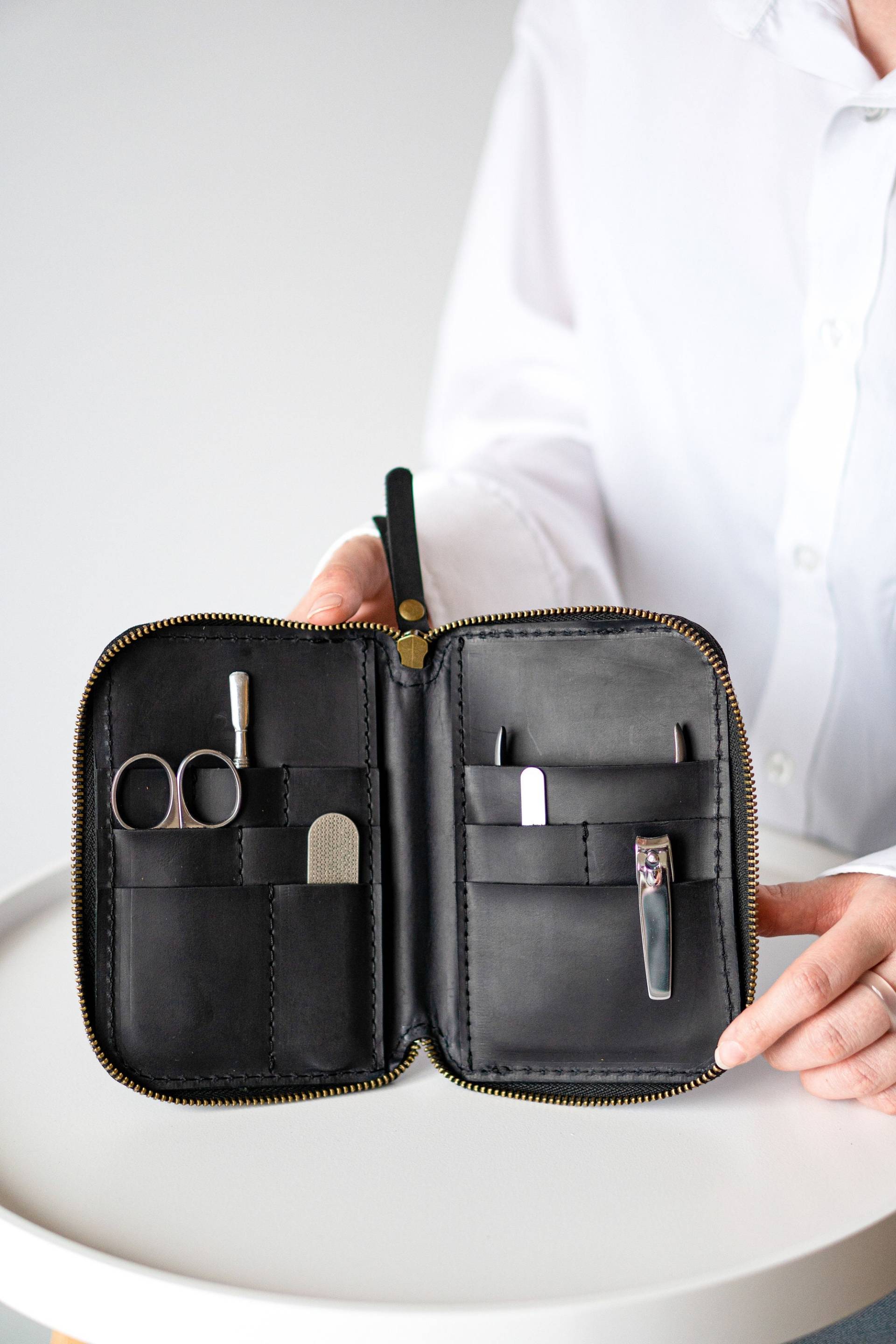 Maniküre Set Fall, Beutel, Werkzeugkasten, Scheren Lederetui, Werkzeug Organizer, Personalisierte Handgemacht Maniküre Set Fall, Beutel, Werkzeugkasten, Scheren Lederetui, Werkzeug Organizer, Personalisierte Handgemacht von NEworkshopUA