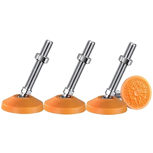 Möbelnivellierer, drehbare Möbelbein-Nivellierer, strapazierfähig, verstellbare Nivellierfüße für Möbel und mechanische Ausrüstung, 100 mm Karbonstahl-Schraubstange + neigbarer Nylonsockel (D80 x M10 Möbelnivellierer, drehbare Möbelbein-Nivellierer, strapazierfähig, verstellbare Nivellierfüße für Möbel und mechanische Ausrüstung, 100 mm Karbonstahl-Schraubstange + neigbarer Nylonsockel (D80 x M10 von NFOQRVKW