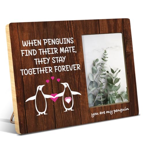 Holz-Bilderrahmen mit Aufschrift "I Love You" für Sie, Ihn, Ehefrau, Ehemann, Freundin, Freund, romantische Geschenke für ihn, Jahrestag, Valentinstag, Hochzeit, You Are My Pinguin, Liebesgeschenke, Holz-Bilderrahmen mit Aufschrift "I Love You" für Sie, Ihn, Ehefrau, Ehemann, Freundin, Freund, romantische Geschenke für ihn, Jahrestag, Valentinstag, Hochzeit, You Are My Pinguin, Liebesgeschenke, von NGAEAK