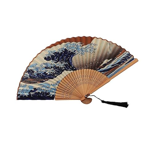 NgAnoh Handfächer, chinesischer japanischer traditioneller Handfächer, Faltbarer Fächer für Aufführungsdekorationen, Tanz, Festival, Party, Geschenk NgAnoh Handfächer, chinesischer japanischer traditioneller Handfächer, Faltbarer Fächer für Aufführungsdekorationen, Tanz, Festival, Party, Geschenk von NGANOH