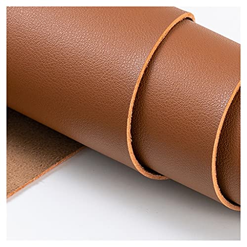 Kunstleder-Polsterstoff Von The Meter Wasserdicht Weich Hautfreundlich Napa Textur Dicke 1.8mm Reparatur Sofa Stuhl(Yellowish brown,1.38X2m) von NGIFREIOO