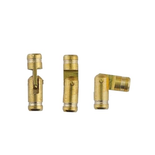 Eisenwaren 10 Stück Kupfer-Fassscharniere, zylindrische, versteckte Schrankscharniere, verborgene, unsichtbare Messingscharniere for Schmuckschatullen, Möbelbeschläge(Gold 4x15mm) von NHCOGZLC