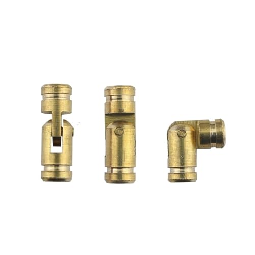 Eisenwaren 10 Stück Kupfer-Fassscharniere, zylindrische, versteckte Schrankscharniere, verborgene, unsichtbare Messingscharniere for Schmuckschatullen, Möbelbeschläge(Gold 5x15mm) von NHCOGZLC