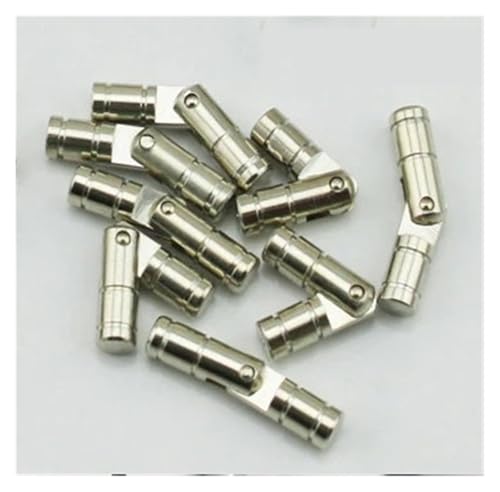Eisenwaren 10 Stück Kupfer-Fassscharniere, zylindrische, versteckte Schrankscharniere, verborgene, unsichtbare Messingscharniere for Schmuckschatullen, Möbelbeschläge(Silver 5x25mm) von NHCOGZLC