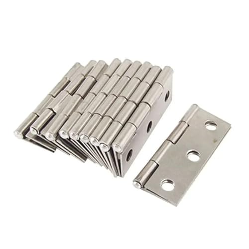 Eisenwaren 10 stücke Edelstahl Tür Scharniere Schrank Türen Fenster Holz Box Flache Scharnier Home Möbel Hardware Zubehör von NHCOGZLC
