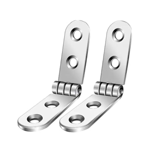 Eisenwaren 2 Stück 180 Grad faltbare Scharnierklappe for Anschrauben for Nähmaschinen, Schranktürscharniere, Möbelbeschläge, Zubehör(2pcs) von NHCOGZLC