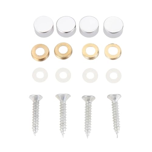 Eisenwaren 4 Stück polierte Chrom-Dekorationsspiegelnägel, Kupfer-Werbeschildnägel, Schraubenabdeckungsverschlüsse for Möbelbeschläge(10mm) von NHCOGZLC