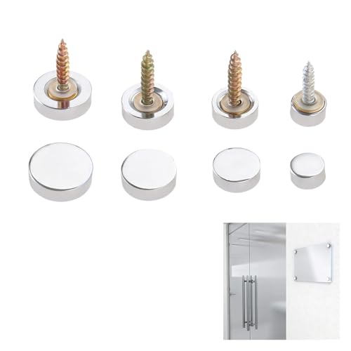 Eisenwaren 4 Stück polierte Chrom-Dekorationsspiegelnägel, Kupfer-Werbeschildnägel, Schraubenabdeckungsverschlüsse for Möbelbeschläge(16mm) von NHCOGZLC