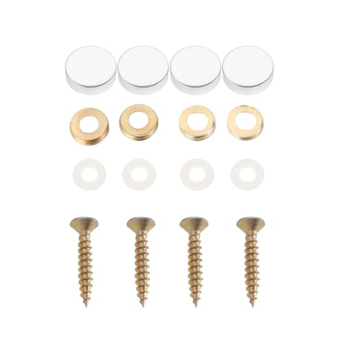 Eisenwaren 4 Stück polierte Chrom-Dekorationsspiegelnägel, Kupfer-Werbeschildnägel, Schraubenabdeckungsverschlüsse for Möbelbeschläge(18mm) von NHCOGZLC
