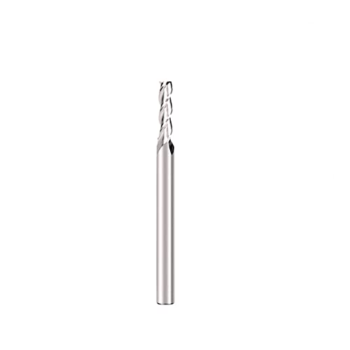 NHEISSCF 1 Stück Flachfräser aus Wolframcarbid, Schaft 3,175 mm, Flachfräser mit 3 Schneiden, Spiralfräser für CNC, für MDF, Acrylholz, Aluminium.(3.175x3.175x8x40) von NHEISSCF