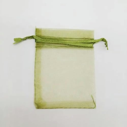 NHEISSCF Organzabeutel lose, 50 Stück Geschenktüten 7x9cm Kleine Organza-Geschenktüten for Verpackungen Display Aufbewahrungsbeutel Beutel Hochzeit Schmuckbeutel DIY(Army Green) von NHEISSCF