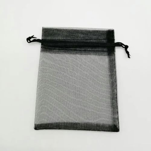 NHEISSCF Organzabeutel lose, 50 Stück Geschenktüten 7x9cm Kleine Organza-Geschenktüten for Verpackungen Display Aufbewahrungsbeutel Beutel Hochzeit Schmuckbeutel DIY(Black) von NHEISSCF