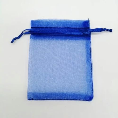 NHEISSCF Organzabeutel lose, 50 Stück Geschenktüten 7x9cm Kleine Organza-Geschenktüten for Verpackungen Display Aufbewahrungsbeutel Beutel Hochzeit Schmuckbeutel DIY(Blue) von NHEISSCF