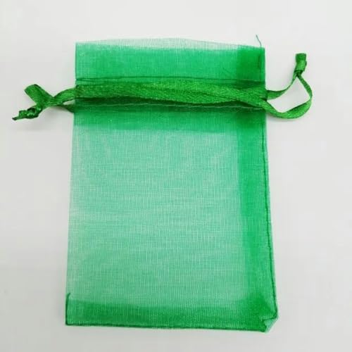 NHEISSCF Organzabeutel lose, 50 Stück Geschenktüten 7x9cm Kleine Organza-Geschenktüten for Verpackungen Display Aufbewahrungsbeutel Beutel Hochzeit Schmuckbeutel DIY(Green) von NHEISSCF