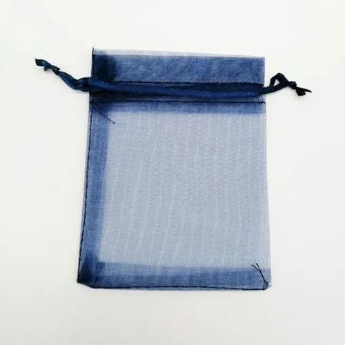 NHEISSCF Organzabeutel lose, 50 Stück Geschenktüten 7x9cm Kleine Organza-Geschenktüten for Verpackungen Display Aufbewahrungsbeutel Beutel Hochzeit Schmuckbeutel DIY(Navy) von NHEISSCF