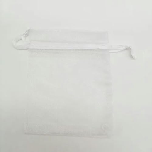 NHEISSCF Organzabeutel lose, 50 Stück Geschenktüten 7x9cm Kleine Organza-Geschenktüten for Verpackungen Display Aufbewahrungsbeutel Beutel Hochzeit Schmuckbeutel DIY(White) von NHEISSCF