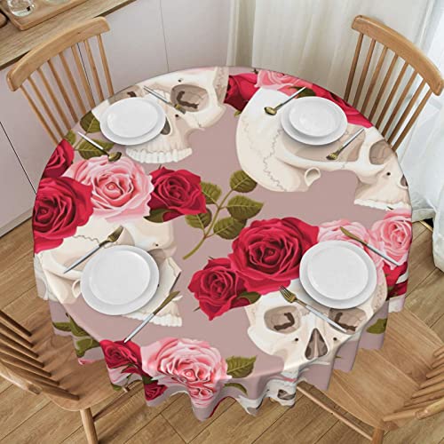 Runde Spitzen-Tischdecke mit Blumenmuster, 152,4 cm, für Küche, Esszimmer, Tisch, Hochzeit, Party, Heimdekoration von NHGFVT