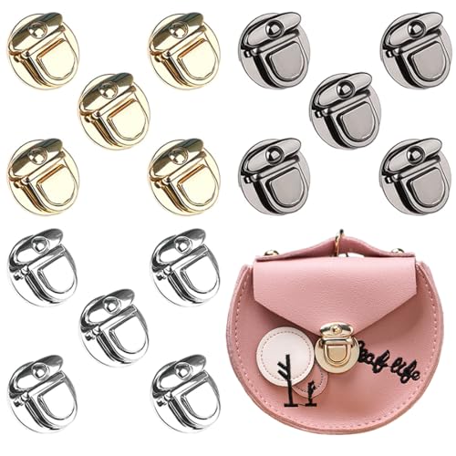 NHPY 15 Stück Taschenverschluss für häkeltaschen,Taschenverschlüsse,Geldbörse Push Lock Set, Eisen Taschenverschluss Catch Tuck Lock für Leder Tasche Portemonnaie Geldbörse DIY Handwerk NHPY 15 Stück Taschenverschluss für häkeltaschen,Taschenverschlüsse,Geldbörse Push Lock Set, Eisen Taschenverschluss Catch Tuck Lock für Leder Tasche Portemonnaie Geldbörse DIY Handwerk von NHPY