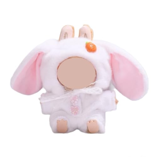 NHQZ Puppenkleidung,Hase Deko,Labubu Kleidung für Puppe,Niedliche Mini Plüsch Puppen Kleidung Outfit nur Bekleidungs zubehör für 17cm Labubu Puppen,Puppen-Dressup,Osterdeko,Kinder Geschenke von NHQZ