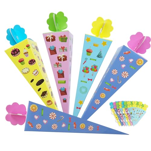 NHTJTHE 12pcs DIY Geschwistertüte | Schultüte zur Einschulung, kleine Zuckertüte für Schwester und Bruder | schultüte klein zur Einschulung und Schulanfang deko NHTJTHE 12pcs DIY Geschwistertüte | Schultüte zur Einschulung, kleine Zuckertüte für Schwester und Bruder | schultüte klein zur Einschulung und Schulanfang deko von NHTJTHE