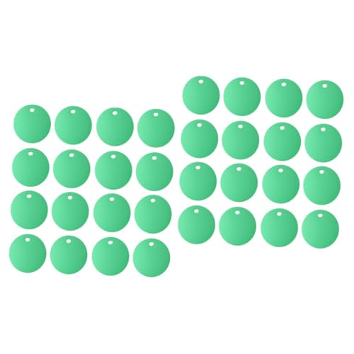 25 PCs Hundame Tag Pet Blank Tags Hunde Tag Pet Pet Pet Tags für Katzen Acrylschlüsselkettenblanks für Vinyl Blank Hund Katzen -Tag Schmuck Tags Discs Colored Labels Beschilderungsnummer von NHYHEHMR