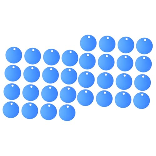 25 PCs Hundame Tag Pet Blank Tags Hunde Tag Pet Pet Pet Tags für Katzen Acrylschlüsselkettenblanks für Vinyl Blank Hund Katzen -Tag Schmuck Tags Discs Colored Labels Beschilderungsnummer von NHYHEHMR