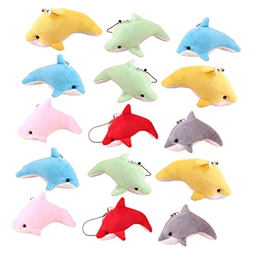 25 pcs Plüsch Cartoon -Schlüsselketten Plüsch Schlüsselkette Turtle Tiere Delphinschlüsselkäse Delphin Plüsch kleiner Schüttgummi -Delphin -Zaubertiere Figuren Whale Badmünze Geldbeutel pp Baumwolle von NHYHEHMR