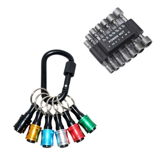 Aluminiumbits Halter Keychains Schraubendreher Bits Halter für Männer 1/4 '' Hexagon Shank Bohrbohrer Bohrerhalter Halter -Werkzeugschraubadapter Aluminiumbits Halter Keychains Schraubendreher Bits Halter für Männer 1/4 '' Hexagon Shank Bohrbohrer Bohrerhalter Halter -Werkzeugschraubadapter von NHYHEHMR