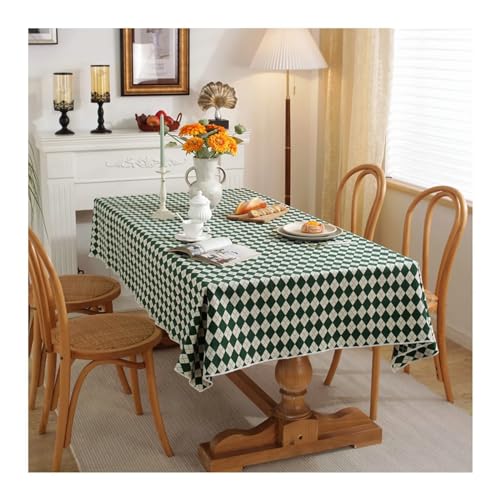 ESS -Tischdecke rechteckig, grünes Tischtuch 140x160 cm Polyester Baumwolle Nicht -Slip -Rhombus -Muster Tischdecke für die Küche Essen ESS -Tischdecke rechteckig, grünes Tischtuch 140x160 cm Polyester Baumwolle Nicht -Slip -Rhombus -Muster Tischdecke für die Küche Essen von NHYHEHMR