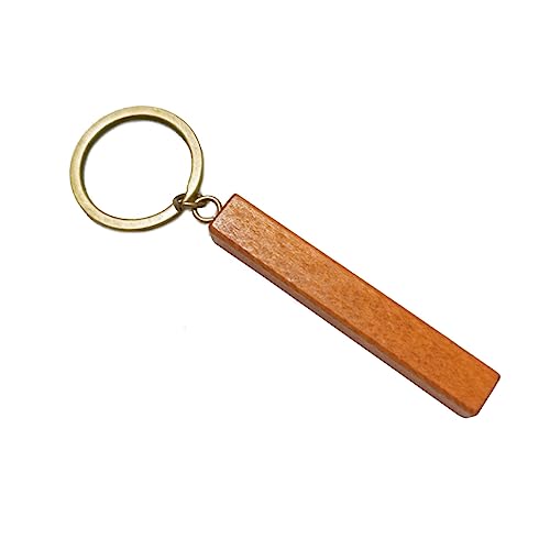 Holzgravur -Leerzeichen Rechteck leere Holzschlüsselkette Holzbläks Schlüsselanhänger Geschenke Gravale Handwerk für Schlüsselanhänger von NHYHEHMR