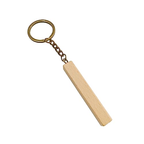 Holzgravur -Leerzeichen Rechteck leere Holzschlüsselkette Holzbläks Schlüsselanhänger Geschenke Gravale Handwerk für Schlüsselanhänger von NHYHEHMR