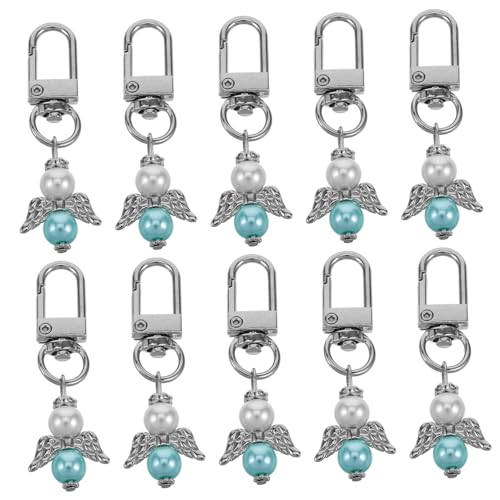 NHYHEHMR 10pcs Eleganter Engel Keychain für Hochzeiten Geburtstage Taufen Besondere Anlässe einzigartiger Gedächtnis Charme für Tablettdekorationen Nachdenkliche Party Gefälligkeiten von NHYHEHMR