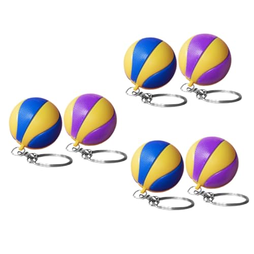 NHYHEHMR 3Sets Football Keychain Volleyball -Schlüsselanschlüsse für Team Basketball Schlüsselbundschlüsselkettenbevorzugt bevorzugt Volleyball Party. von NHYHEHMR