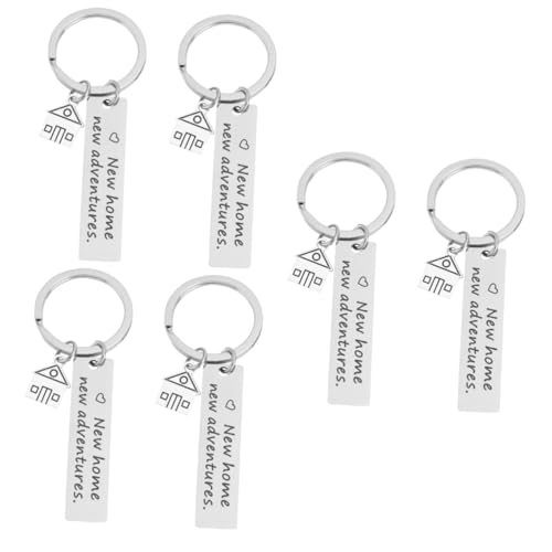 NHYHEHMR 3Sets Schlüsselbund mit Buchstaben Design einzigartige Schlüsseldekoration Rucksack Anhänger Hauswarming Geschenk für Home Adventures 2pcs*3 von NHYHEHMR