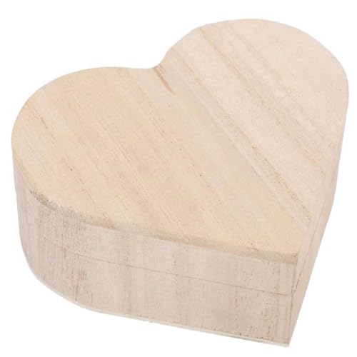 NHYHEHMR Herzform Holz Schmuckschatulle Elegante Schmuck Ablage für und Ohrringe Geburtstage und Jubiläen leicht und tragbar NHYHEHMR Herzform Holz Schmuckschatulle Elegante Schmuck Ablage für und Ohrringe Geburtstage und Jubiläen leicht und tragbar von NHYHEHMR