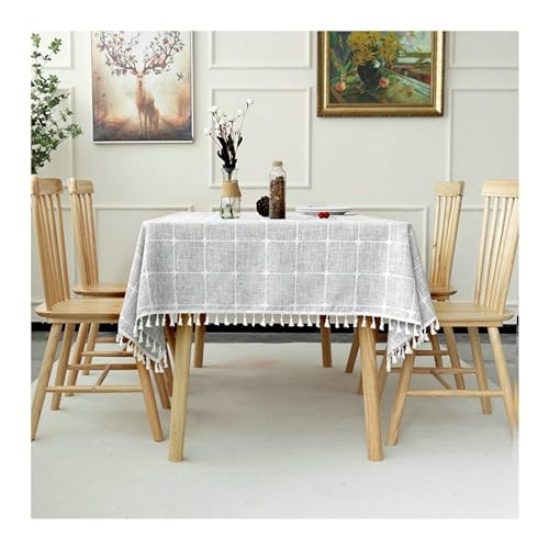 NHYHEHMR Quadratische Tischkleidung, rechteckig graues Tischtuch 60 x 60 cm Polyester wiederverwendbares Stickplaid mit Quasten Tischtuch zum Essen in Innenräumen und im Freien NHYHEHMR Quadratische Tischkleidung, rechteckig graues Tischtuch 60 x 60 cm Polyester wiederverwendbares Stickplaid mit Quasten Tischtuch zum Essen in Innenräumen und im Freien von NHYHEHMR