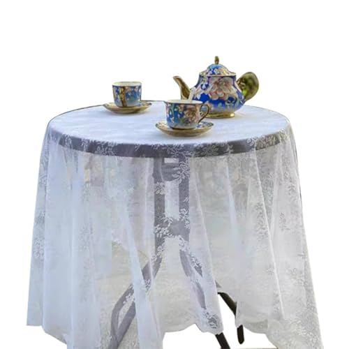 NHYHEHMR Runde Küchentischtuch, weiße Tischkleidung 150 x 250 cm Polyester wiederverwendbares hohles Spitzenblumblume Sticktisch zum Essen im Innenbereich und im Freien NHYHEHMR Runde Küchentischtuch, weiße Tischkleidung 150 x 250 cm Polyester wiederverwendbares hohles Spitzenblumblume Sticktisch zum Essen im Innenbereich und im Freien von NHYHEHMR
